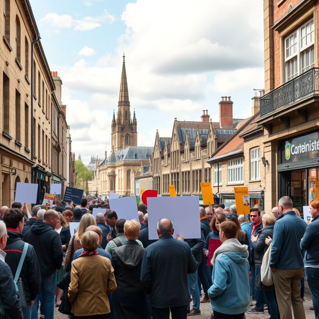Residents gather in Oxford to demand faster East West Rail construction